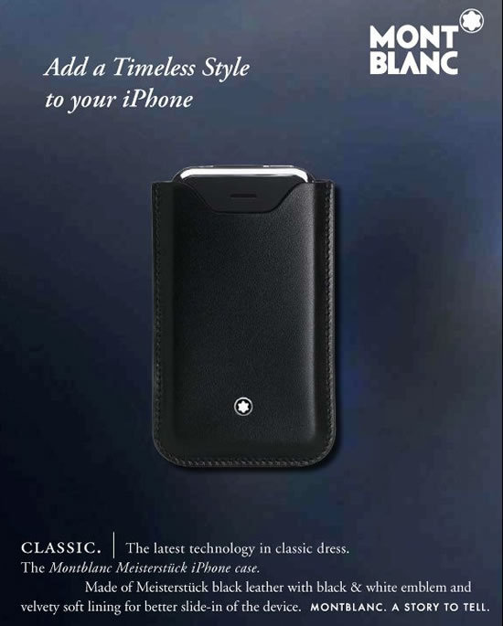 Mont Blanc lança linha para iPhone