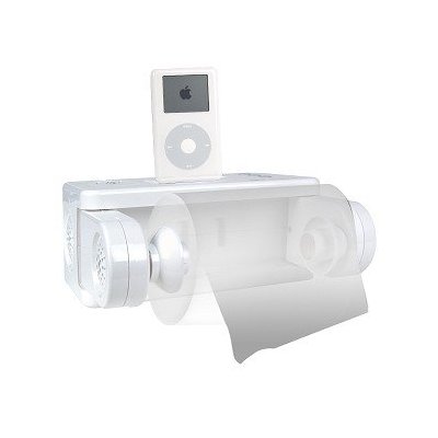 No banheiro com a Apple