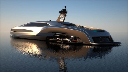 Sovereign o iate com garagem para limosine