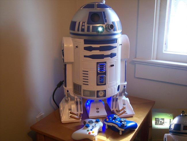 Xbox do R2-D2 com projetor
