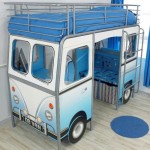 kombi cama azul